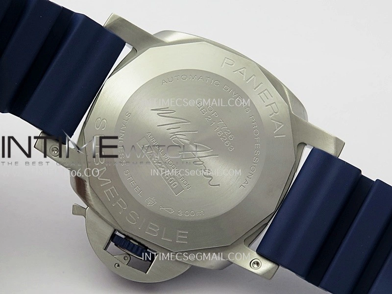 PAM1676 44mm Submersible VSF 1:1 Best Edition Blue Dial On Blue Rubber Strap P.900 Super Clone